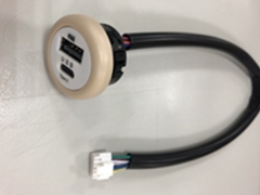 車用USB快速充電器附防塵套